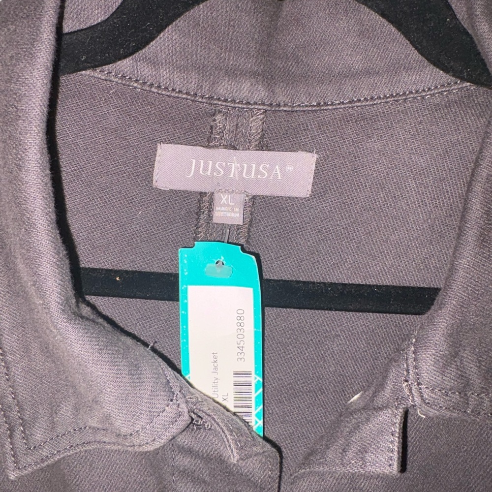 NWT JustUSA Slant Pocket Utility Jacket - Picture 4 of 5